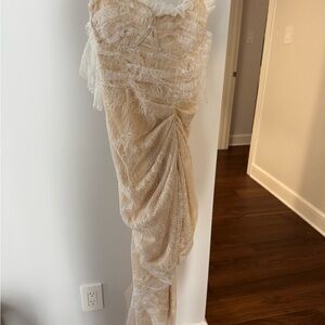 PrettyLittleThing cream/beige dress